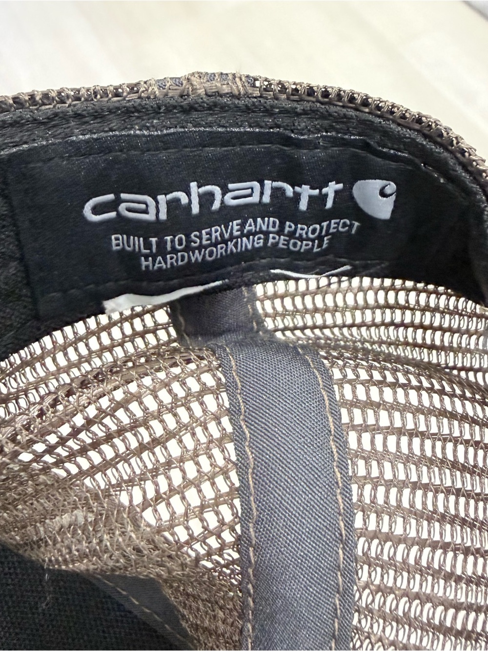 Carhartt Brown and Black Mesh Trucker Hat - Picture 3 of 3